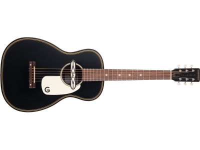 G9520E Gin Rickey Acoustic/Electric with Soundhole Pickup Walnut Fingerboard Smokestack Black