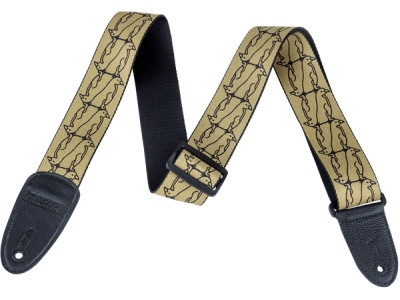 Alternating Gold Penguins Strap Black
