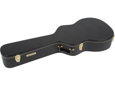 G6296 Round Neck Resonator Flat Top Case Black