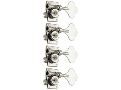 142N4 Vintage Bass Machines 4-in-Line Left Side Nickel
