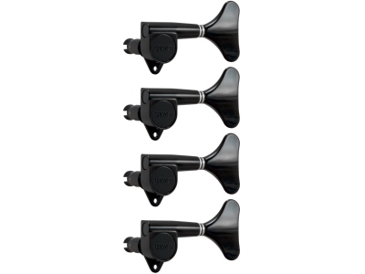 144BC4 Mini Bass 4-in-Line Left Side Black Chrome