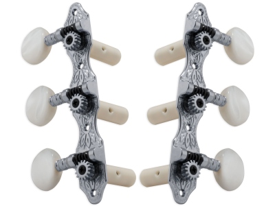  306C Deluxe Classic Guitar 3 + 3 - Chrome