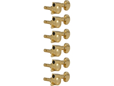 406G6 Mini Locking Rotomatics 6-in-Line Left Side Gold