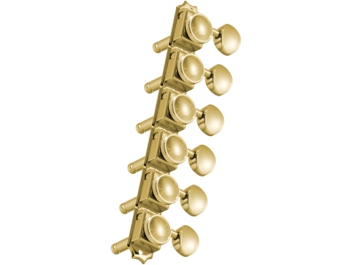533G6 Vintage Locking Rotomatics 6-in-Line Left Side Gold