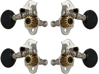 9NB Sta-Tite Geared Ukulele Pegs Nickel