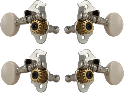 9NW Sta-Tite Geared Ukulele Pegs Nickel