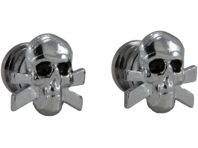  S 610C - Artist Strap Buttons, Skull - Chrome