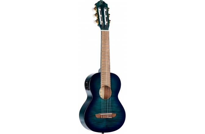 Guitalele electro-clasică Ortega B-Grade  Timber Series Guitarlele 6 String - Blue fade gloss + Bag