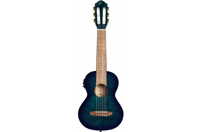 Guitalele electro-clasică Ortega B-Grade  Timber Series Guitarlele 6 String - Blue fade gloss + Bag
