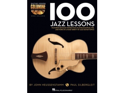 GUITAR LESSON GOLDMINE 100 JAZZ LESSONG GTR BK/2CD