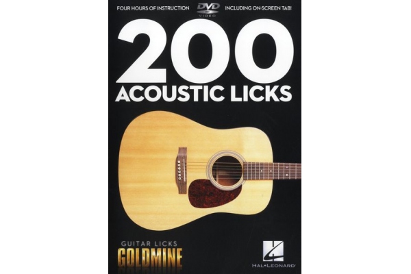 GUITAR LICKS GOLDMINE 200 ACOUSTIC LICKS GTR DVD