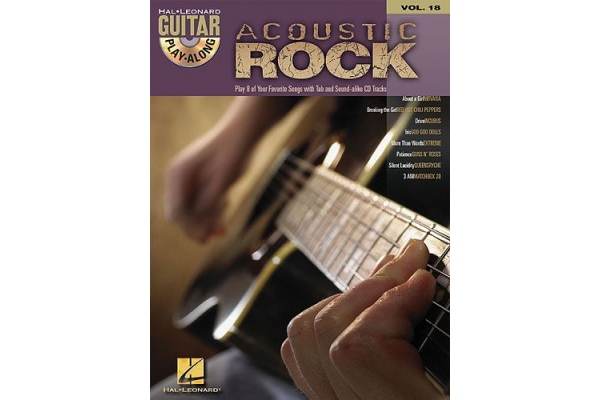 GUITAR PLAY ALONG VOLUME 18 ACOUSTIC ROCK GTR TAB BOOK/CD