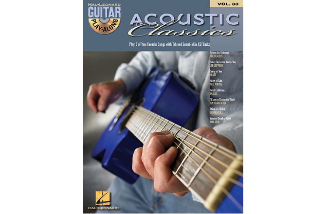 No brand GUITAR PLAY-ALONG VOLUME 33  ACOUSTIC CLASSICS GTR BOOK/CD