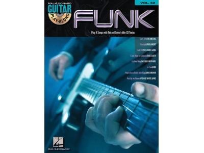GUITAR PLAY ALONG VOLUME 52 FUNK GTR TAB BOOK/CD