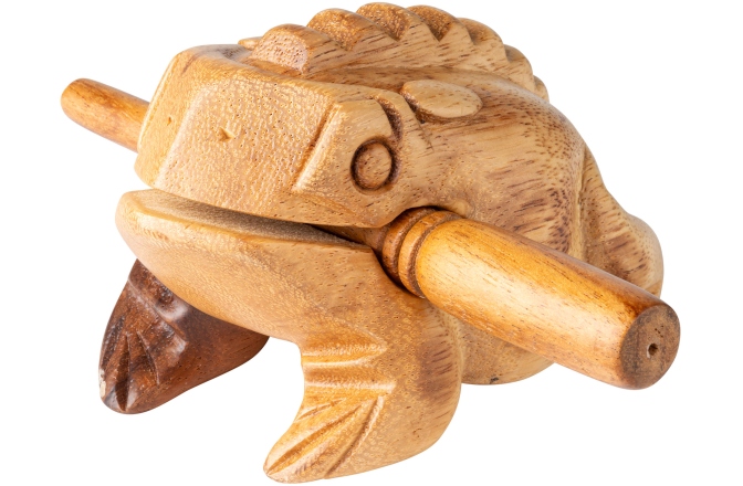Güiro în Formă de Broască Nino Percussion Wood Frog Güiro - Medium