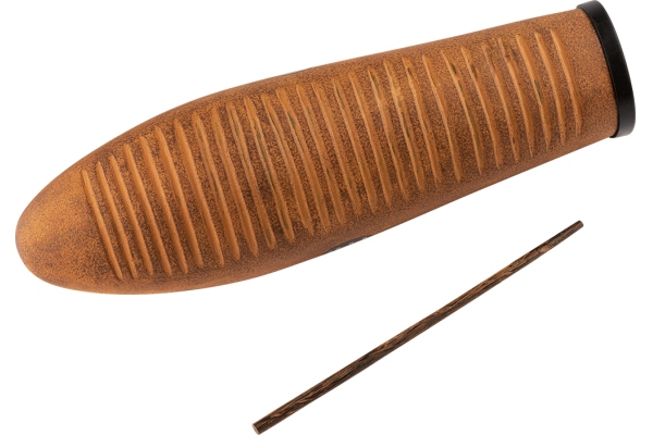 Hand Percussion Fiberglass Güiro - Brown Hand Percussion Fiberglass Güiro - Brown