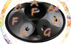 Handpan  Meinl Harmonic Art Handpan - Tuning: F/ A, A#, C, D, F, G, A