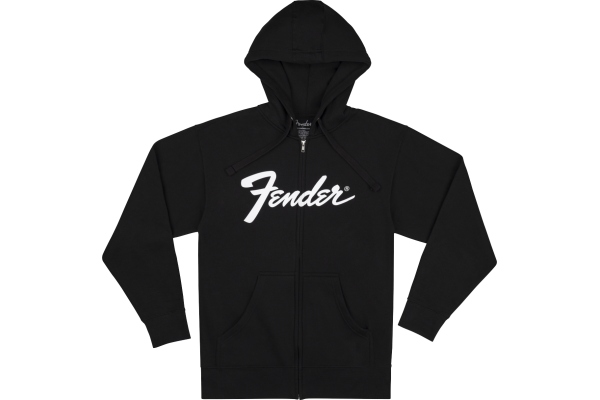 Transition Logo Zip Front Hoodie Black S