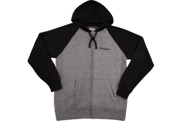 Zip Hoodie Black and Gray S