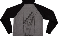 Hanorac Jackson Zip Hoodie Black and Gray S