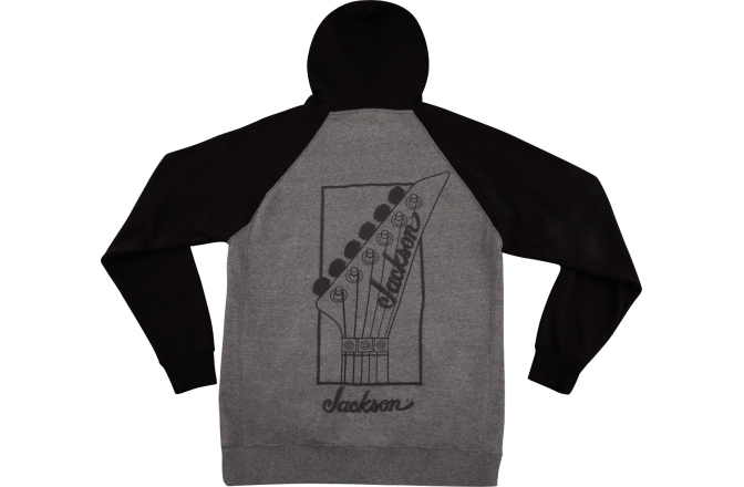 Hanorac Jackson Zip Hoodie Black and Gray S