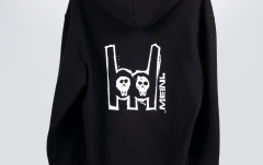 Hanorac Meinl Black Hooded Jacket With White Metal-Fork Logo On Back