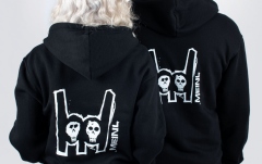 Hanorac Meinl Black Hooded Jacket With White Metal-Fork Logo On Back
