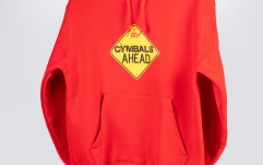 Hanorac Meinl red hooded sweatshirt with Cymbals Ahead logo on chest