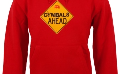 Hanorac Meinl red hooded sweatshirt with Cymbals Ahead logo on chest