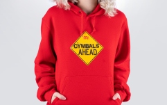 Hanorac Meinl red hooded sweatshirt with Cymbals Ahead logo on chest