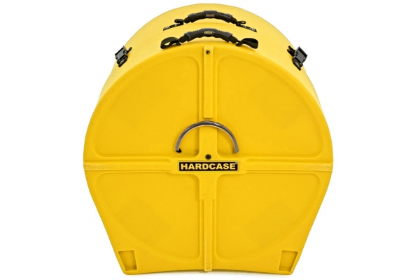 Bass Drum Case with Wheels 22" (14" - 20") - Yellow / foam pads