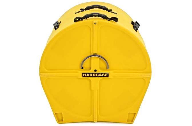 Hardcase Bass Drum Hardcase Bass Drum Case with Wheels 16" (14" - 20") - Yellow / foam pads