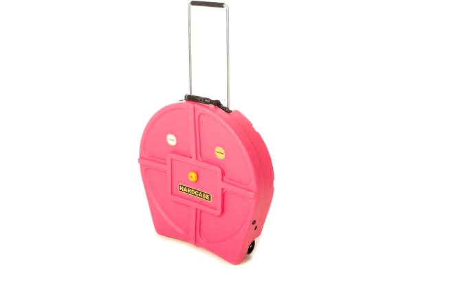 Hardcase Cinele Hardcase Cymbal Trolley-Case with Wheels 22" - Pink / for 9 Cymbals