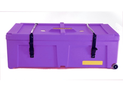 Hardware Case - purple with 2 wheels