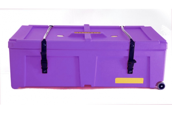 Hardware Case - purple with 2 wheels