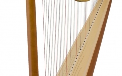 Harpă acustică cu clape Camac Harps Égérie Straight 47 Strings Cherry wood