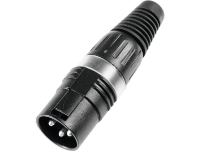 XLR plug 3pin HI-X3CM-BLK