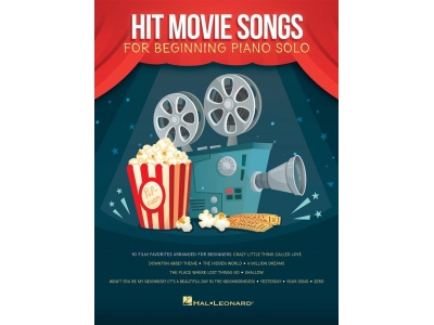 Hit Movie Songs Beginning Piano Solo Songbook