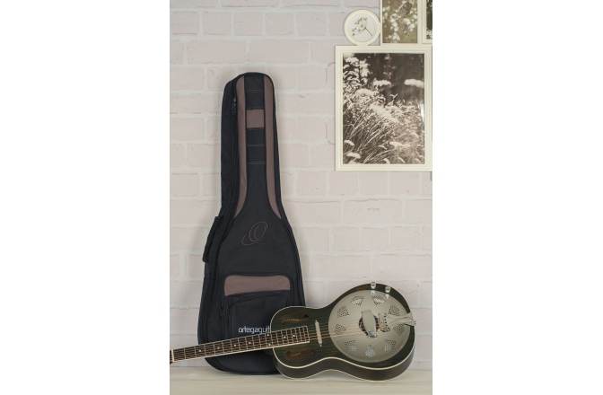 Husă chitară Resonator Ortega Pro Series Parlor Resonator Guitar Bag - Black/Brown
