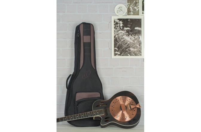 Husă chitară Resonator Ortega Pro Series Resonator Guitar Bag - Black/Brown