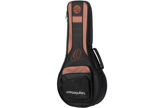 Husă mandolină Ortega Pro Series Lefty Mini Travel Guitar Bag - Black/Brown