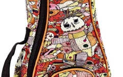 Husă ukulele tenor Ortega KEIKI Gigbag for Tenor Ukuleles with Shoulder Straps - Voodoo Puppet