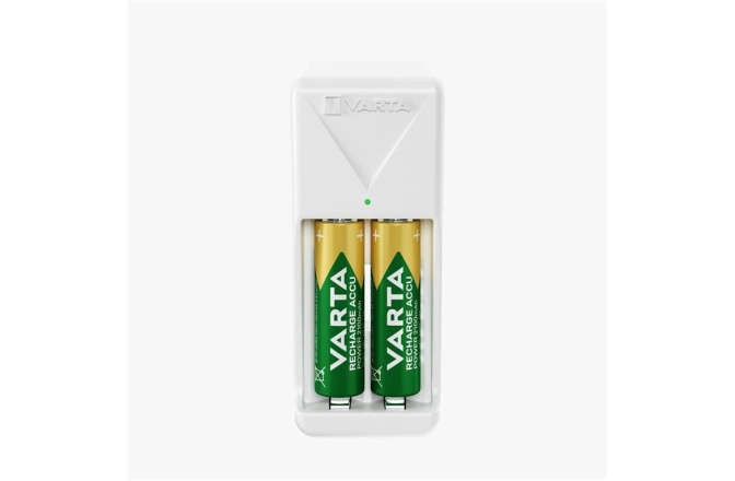 Încarcator pentru 2 baterii  Varta Mini Charger 57656 AA/AAA NiMH + 2 acumulatori AA 2100mAh