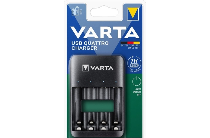 Încărcător pentru baterii Varta 57652 AA/AAA NiMH, USB