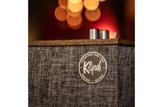 Incintă stereo bi-amplificată Klipsch The Three II Walnut