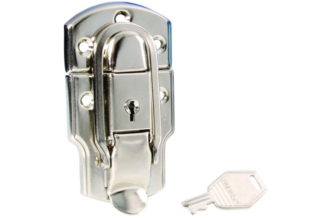 Încuietoare Adam Hall 1911 Drawbolt large nickel-plated lockable