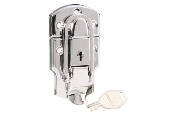 1912 Drawbolt large chrome-plated lockable