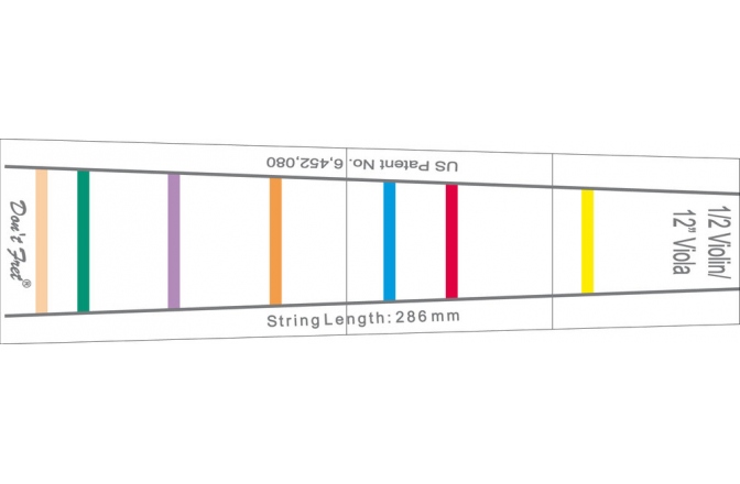Indicator de poziție violă Gewa Marcaj tastiera Don't Fret 1/2 Vioara si 30,5 cm (12'') Viola