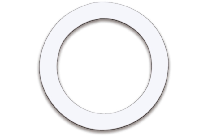 Inel de protecție autoadeziv pentru fața tobei mari Remo Dynamo´s 5,5" DM-0005-01 white