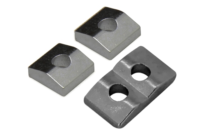 Inserții prăguș blocabil Floyd Rose  FR7NCBBN3P - 7-String Nut Clamping Blocks (3 pcs) - Black Nickel
